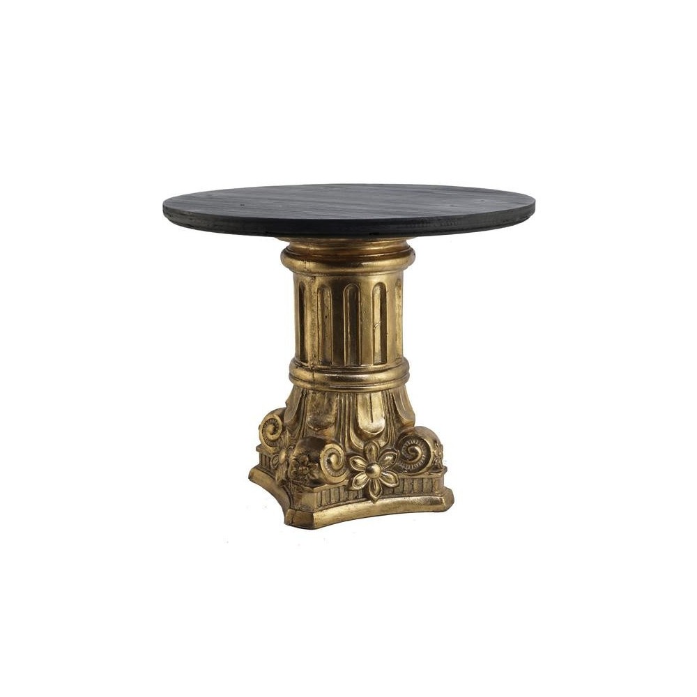 TAVOLINO CAPITELLO ORO D60 H50